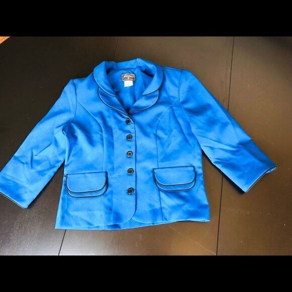 Vintage Classic Blue Blazer by Sweet Suit - Picture 7 of 9